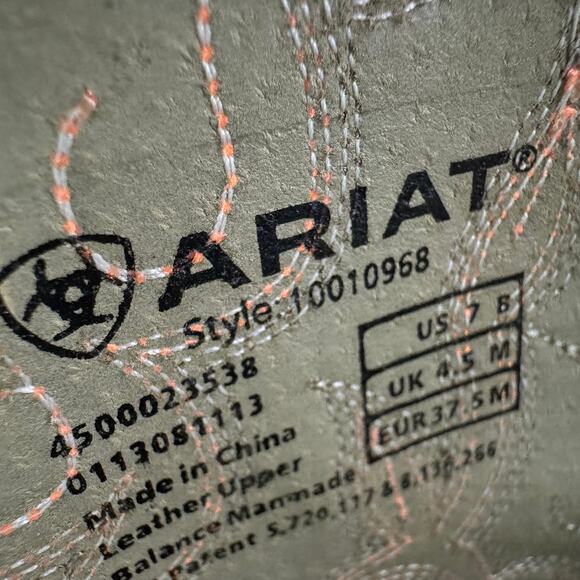 Ariat Women's Heritage Western Cowboy Sassy Brown Boots - Distressed Leather 7B - Picture 7 of 11